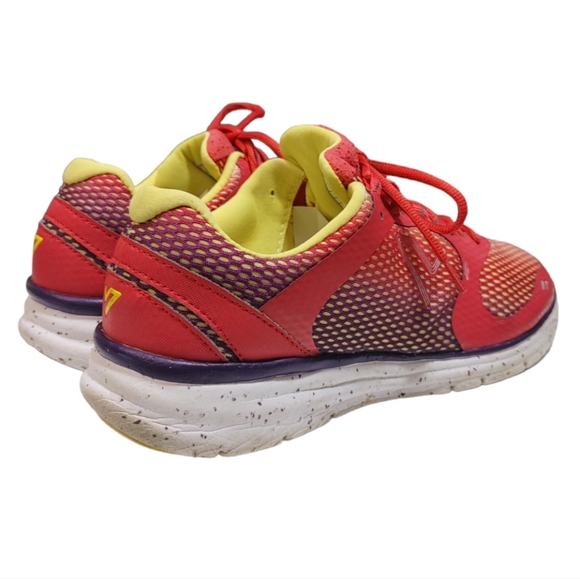 Vionic Red Yellow 335 Elation 1 Mesh Athletic Orthodic Trainers Womens Size 8.5 - Picture 6 of 11